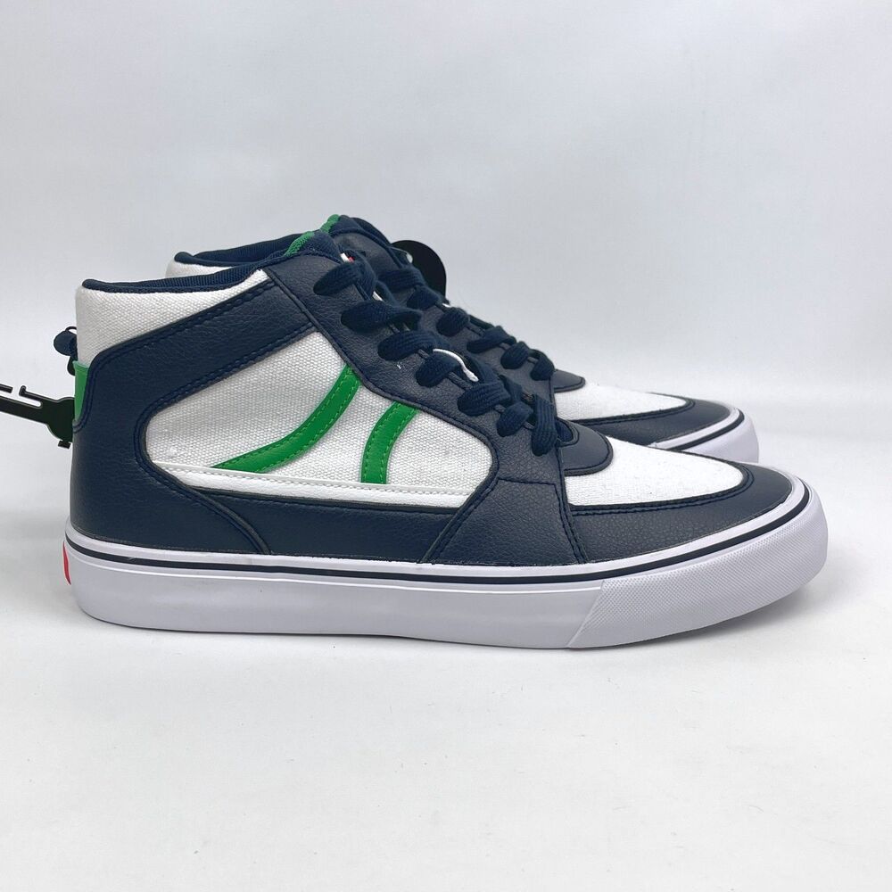 Airwalk Grind Men's High Top Sneakers Shoes Size 10.5 Lace-Up Blue & White
